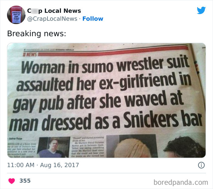 50 Fun Headlines From Local News That Are Unhinged And Bizarre 50 Fun Headlines From Local News That Are Unhinged And Bizarre