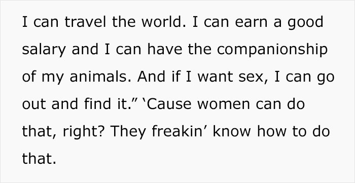 Guy Points Out The Dumb Logic Of Men Saying Women’s Standards Are “Too High” And That’s Why They’ll End Up As “Cat Ladies”