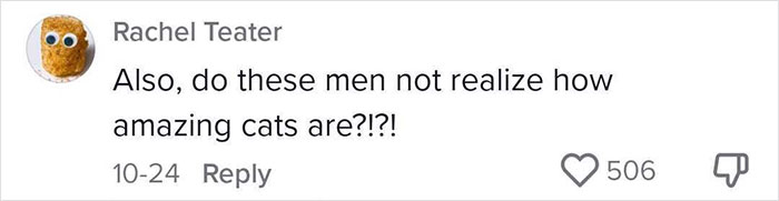 Guy Points Out The Dumb Logic Of Men Saying Women’s Standards Are “Too High” And That’s Why They’ll End Up As “Cat Ladies”