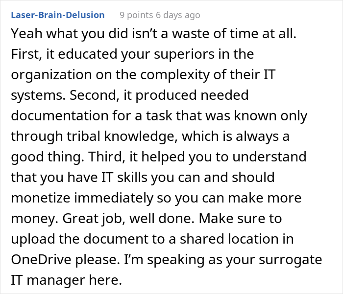 Employee Teaches Entitled Boss A Lesson By Doing Exactly What He Asked, Turns A 10-Minute Task Into A 3-Day Project Employee Teaches Entitled Boss A Lesson By Doing Exactly What He Asked, Turns A 10-Minute Task Into A 3-Day Project