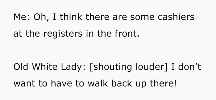 &#8220;I&#8217;m Going To Report You To A Manager!&#8221;: &#8216;Old White Lady&#8217; Mistakes Customer For An Employee, Gets Mocked Instead
