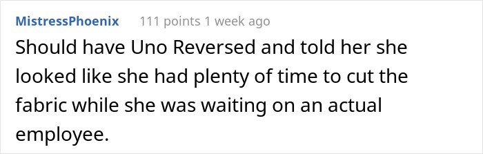 &#8220;I&#8217;m Going To Report You To A Manager!&#8221;: &#8216;Old White Lady&#8217; Mistakes Customer For An Employee, Gets Mocked Instead