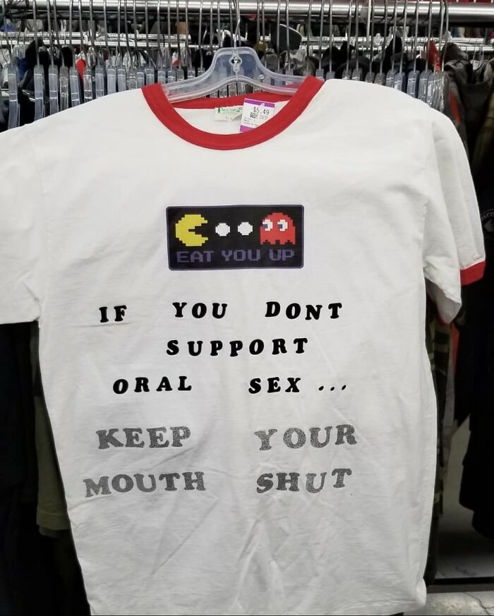 This Account Is Dedicated To Shirts &ldquo;Left For Dead In The World&rsquo;s Thrift Stores&rdquo;, And Here Are 40 Of The Funniest Ones