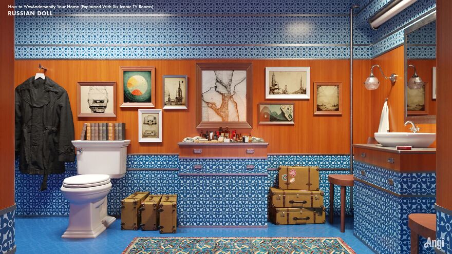 Whimsical, Bright And Symmetrical: 6 Rooms From Popular TV Shows Redesigned In Wes Anderson’s Iconic Style