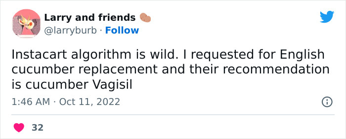 Viral Twitter Thread With Over 400K Likes Has People Telling About Online Shopping Fails After Reading Of Walmart AI’s Ridiculous Replacement Suggestion Viral Twitter Thread With Over 400K Likes Has People Telling About Online Shopping Fails After Reading Of Walmart AI’s Ridiculous Replacement Suggestion
