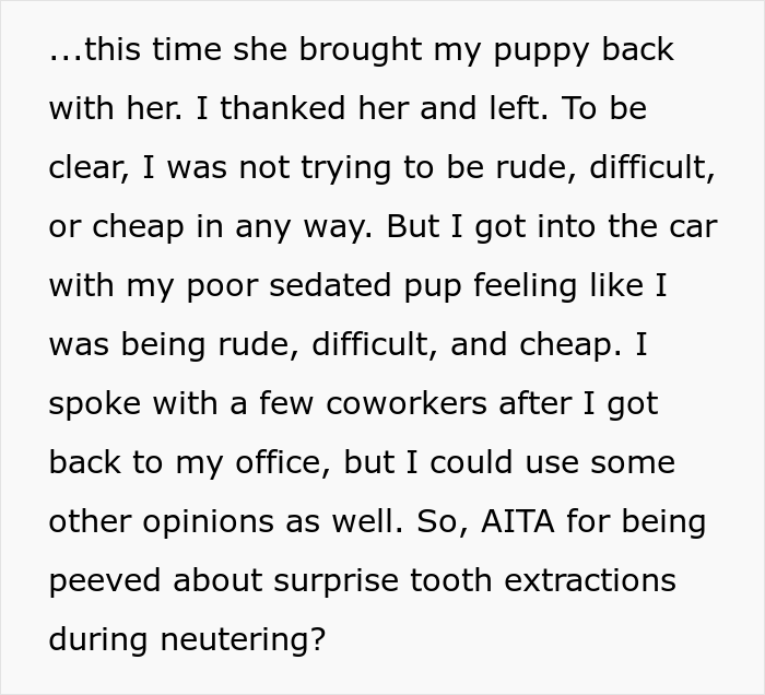 “I’m Upset That They Couldn’t Explain That Decision”: Guy Is Livid After Learning Vet Did A Surprise Tooth Extraction During His Pup’s Neutering