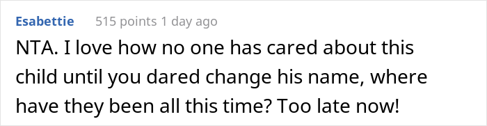 Woman Gets Harassed By Adoptive Child’s Family When She Changes His Name, Snaps Back By Telling Them The Name Wasn’t Appropriate