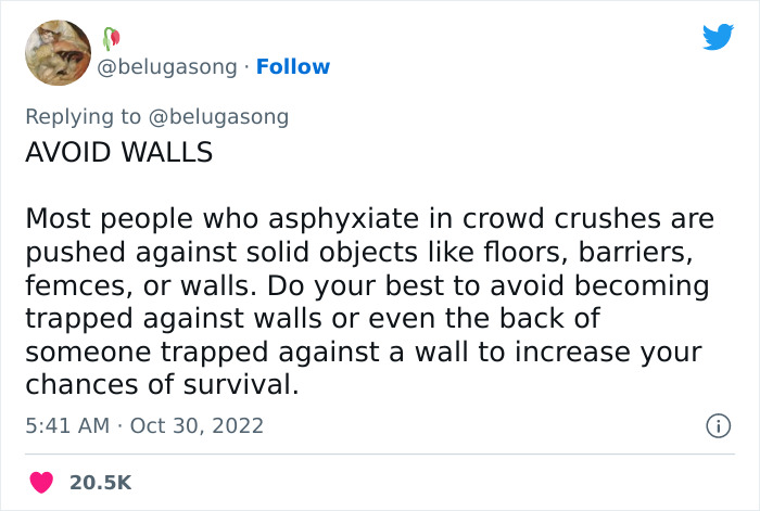 24 Potentially Life-Saving Tips If You Ever Find Yourself Trapped In A Crushing Crowd, As Shared In This Dedicated Twitter Thread 24 Potentially Life-Saving Tips If You Ever Find Yourself Trapped In A Crushing Crowd, As Shared In This Dedicated Twitter Thread