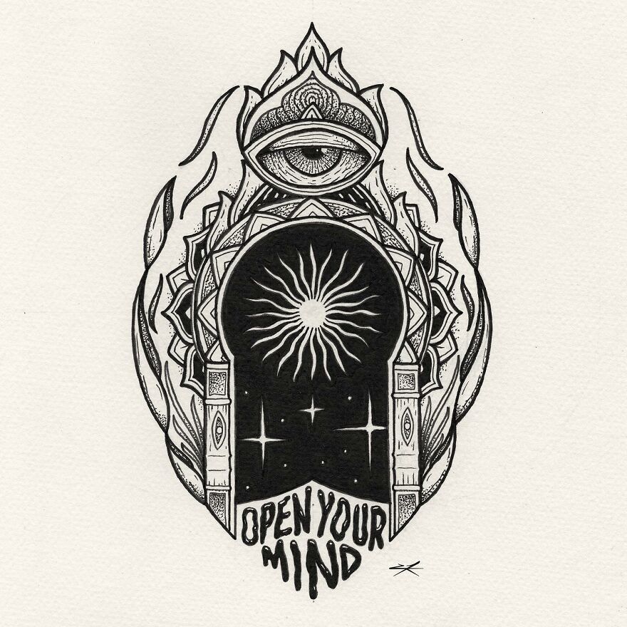 This Artist Uses Only Three Instruments To Create Stunning Works Of Art Inspired By Eastern Culture And Gothic Architecture (32 Pics)