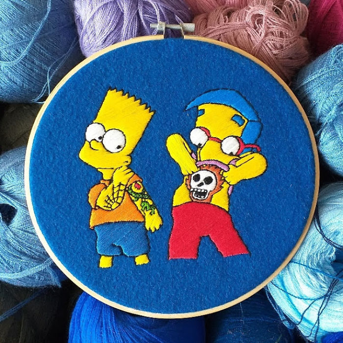 I Create Embroideries Of The Simpsons And It Takes Me 10-30 Hours Per Scene (35 New Pics) I Create Embroideries Of The Simpsons And It Takes Me 10-30 Hours Per Scene (35 New Pics)