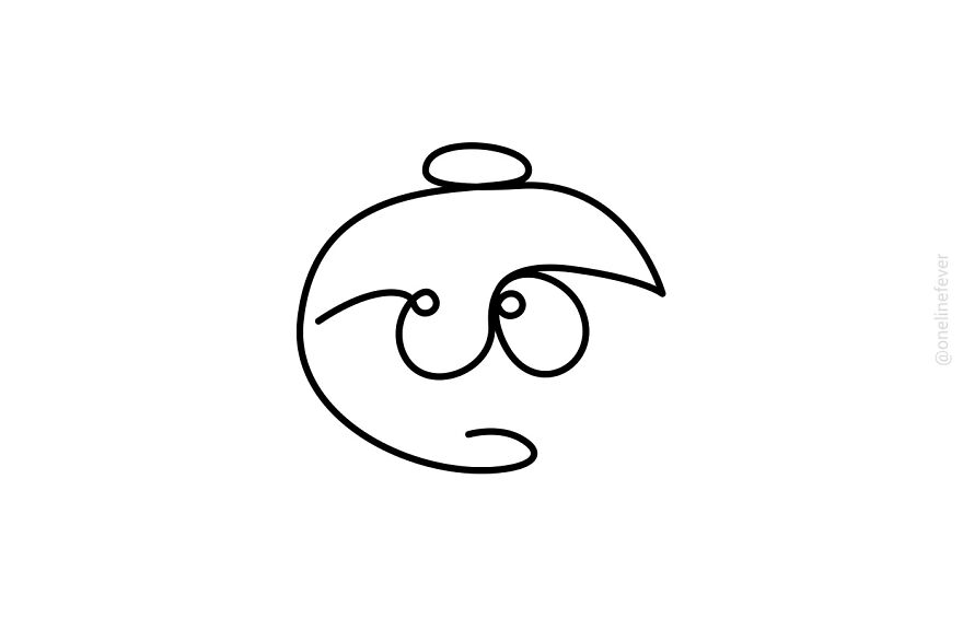 Our Simple But Challenging One-Line Drawings Of Iconic Fictional Characters (30 Pics) Our Simple But Challenging One-Line Drawings Of Iconic Fictional Characters (30 Pics)