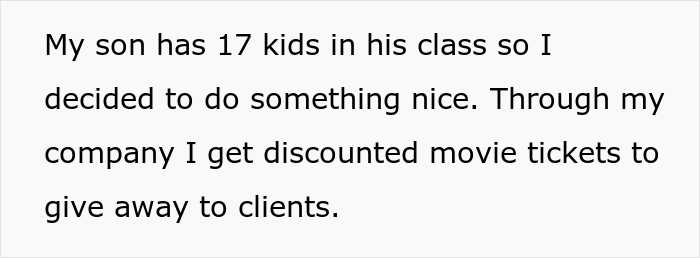 Parent Gives Their Son’s Kindergarten Classmates Movie Vouchers, Calls Other Parents “Greedy” And “Cheap” After They Confront Them Parent Gives Their Son’s Kindergarten Classmates Movie Vouchers, Calls Other Parents “Greedy” And “Cheap” After They Confront Them