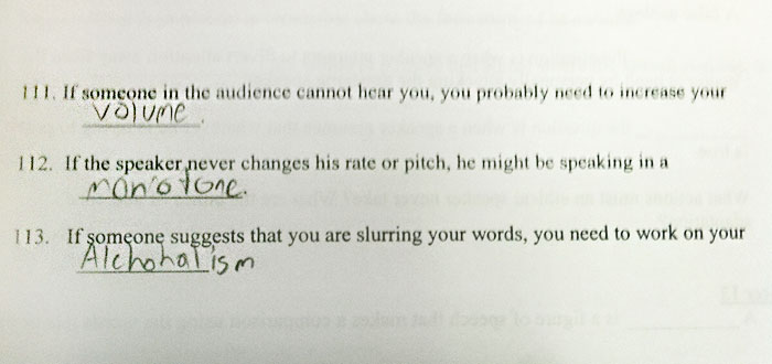 50 Of The Sassiest And Funniest Test Answers (New Pics) 50 Of The Sassiest And Funniest Test Answers (New Pics)