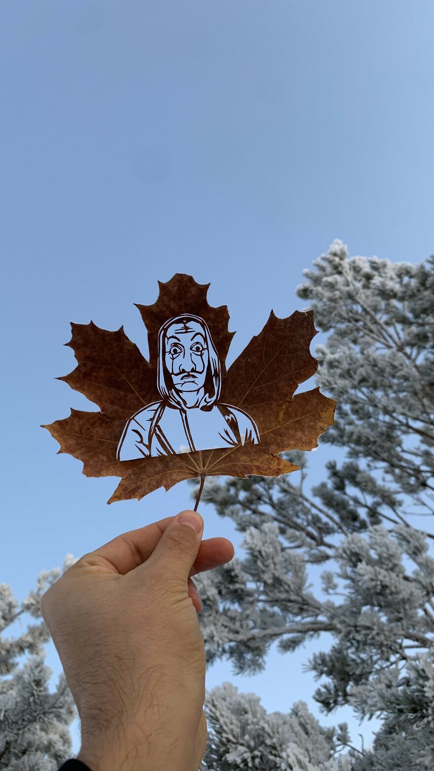 I Made Cutouts On A Real Tree Leaf (13 Pics) I Made Cutouts On A Real Tree Leaf (13 Pics)