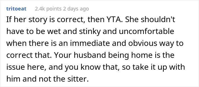 Woman Catches Babysitter Right After She Took A Shower At Their House, Blows Up At Her Woman Catches Babysitter Right After She Took A Shower At Their House, Blows Up At Her