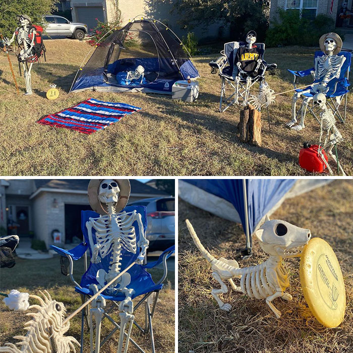 31 Funny Skeleton Scenes Created By This Family From Texas In The Lead Up To Halloween 31 Funny Skeleton Scenes Created By This Family From Texas In The Lead Up To Halloween
