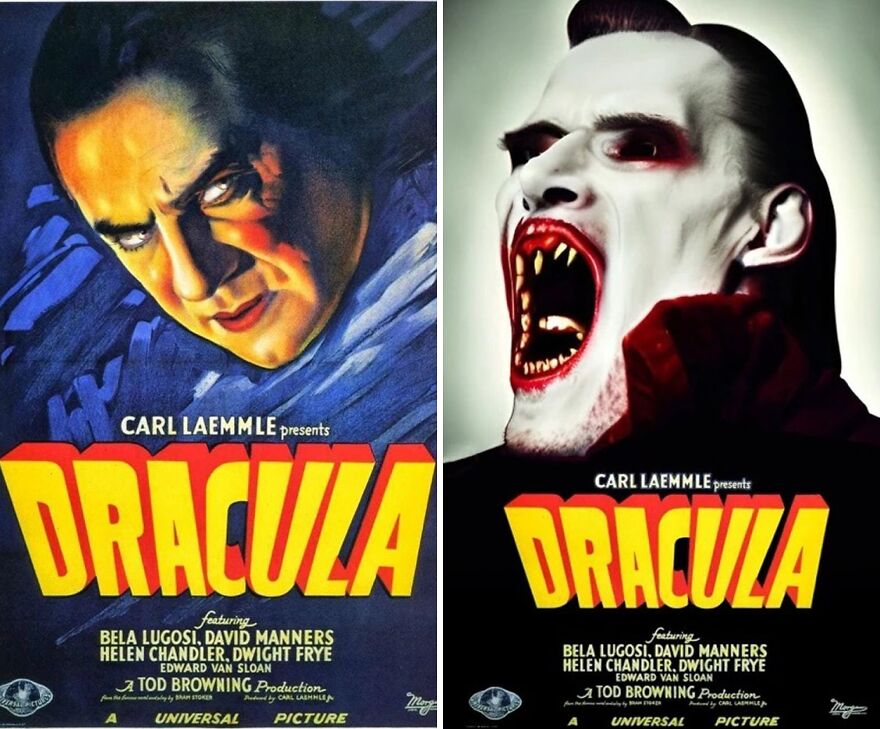 10 Side-By-Side Photos Of Horror Movie Poster Originals And Their Recreations By AI 10 Side-By-Side Photos Of Horror Movie Poster Originals And Their Recreations By AI