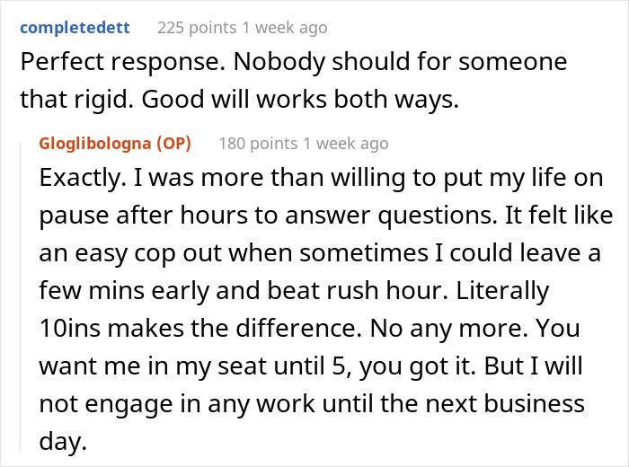 Boss Insists Employees Work Until The Last Minute, Gets Exactly That As They Stop Responding After Hours And On The Weekends Boss Insists Employees Work Until The Last Minute, Gets Exactly That As They Stop Responding After Hours And On The Weekends
