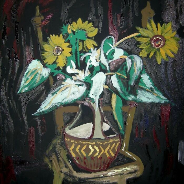 I Painted Some Sunflowers (6 Pics) I Painted Some Sunflowers (6 Pics)