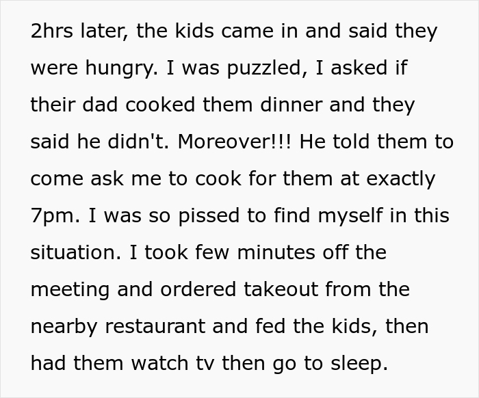 Husband Goes To Meet Friends And Tricks Wife Into Making Dinner For His Kids, Is Livid After Learning She Ordered Takeout