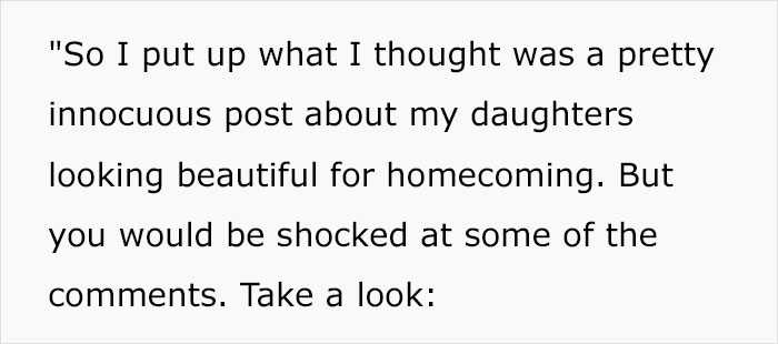 ‘Karens’ Come After Teens’ Homecoming Outfits, But Their Dad Is Not Having It And Issues A Brilliant Response ‘Karens’ Come After Teens’ Homecoming Outfits, But Their Dad Is Not Having It And Issues A Brilliant Response