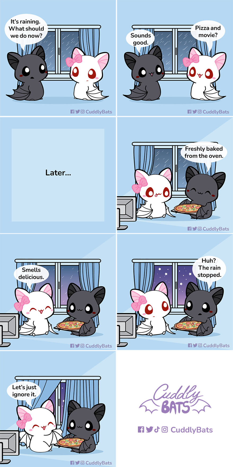 I Draw Comics About A Couple Of Bats In Love, Called “Cuddle Bats”, And Here’s 21 New Pics I Draw Comics About A Couple Of Bats In Love, Called “Cuddle Bats”, And Here’s 21 New Pics