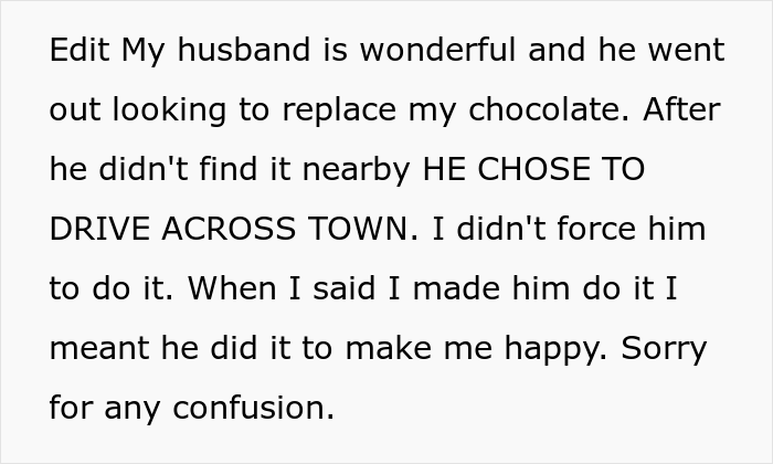 Guy Spends Hours Driving To Replace His Wife’s Favorite Chocolates After Being Caught Eating Them Guy Spends Hours Driving To Replace His Wife’s Favorite Chocolates After Being Caught Eating Them