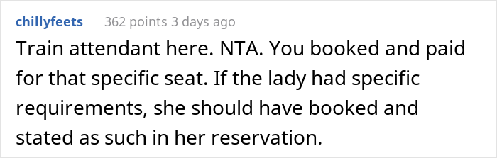 Woman Pays A Lot Of Money For A Comfortable Seat On The Train, Elderly Woman Wants Her To Move Woman Pays A Lot Of Money For A Comfortable Seat On The Train, Elderly Woman Wants Her To Move