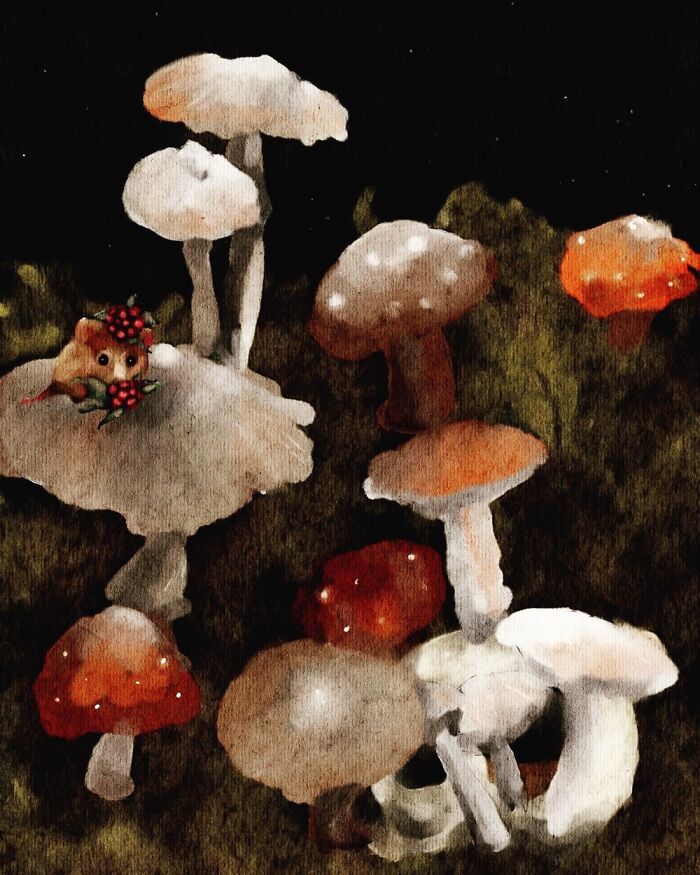 Halloween Watercolors Made On iPad (9 Pics)