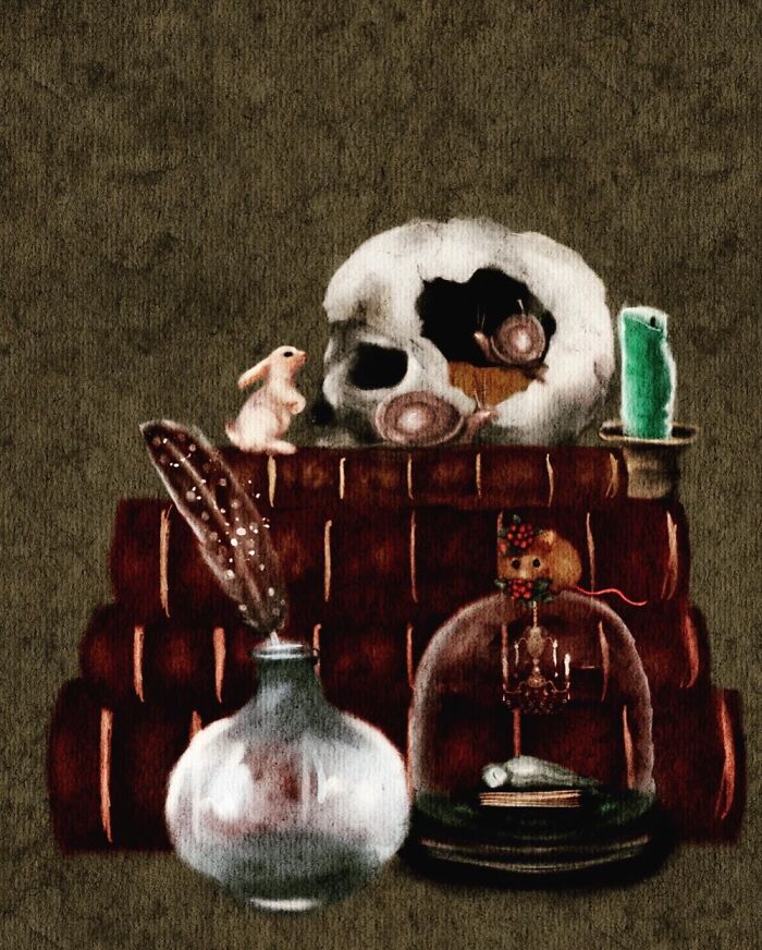 Halloween Watercolors Made On iPad (9 Pics)