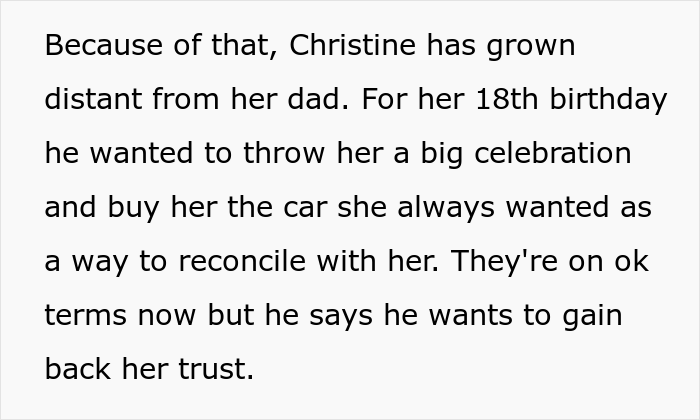 Stepmom Asks If She Should Tell Stepdaughter That Her Dad Installed A Tracking Device In A Car He Gifted Her Stepmom Asks If She Should Tell Stepdaughter That Her Dad Installed A Tracking Device In A Car He Gifted Her