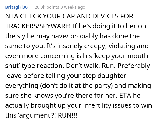 Stepmom Asks If She Should Tell Stepdaughter That Her Dad Installed A Tracking Device In A Car He Gifted Her Stepmom Asks If She Should Tell Stepdaughter That Her Dad Installed A Tracking Device In A Car He Gifted Her
