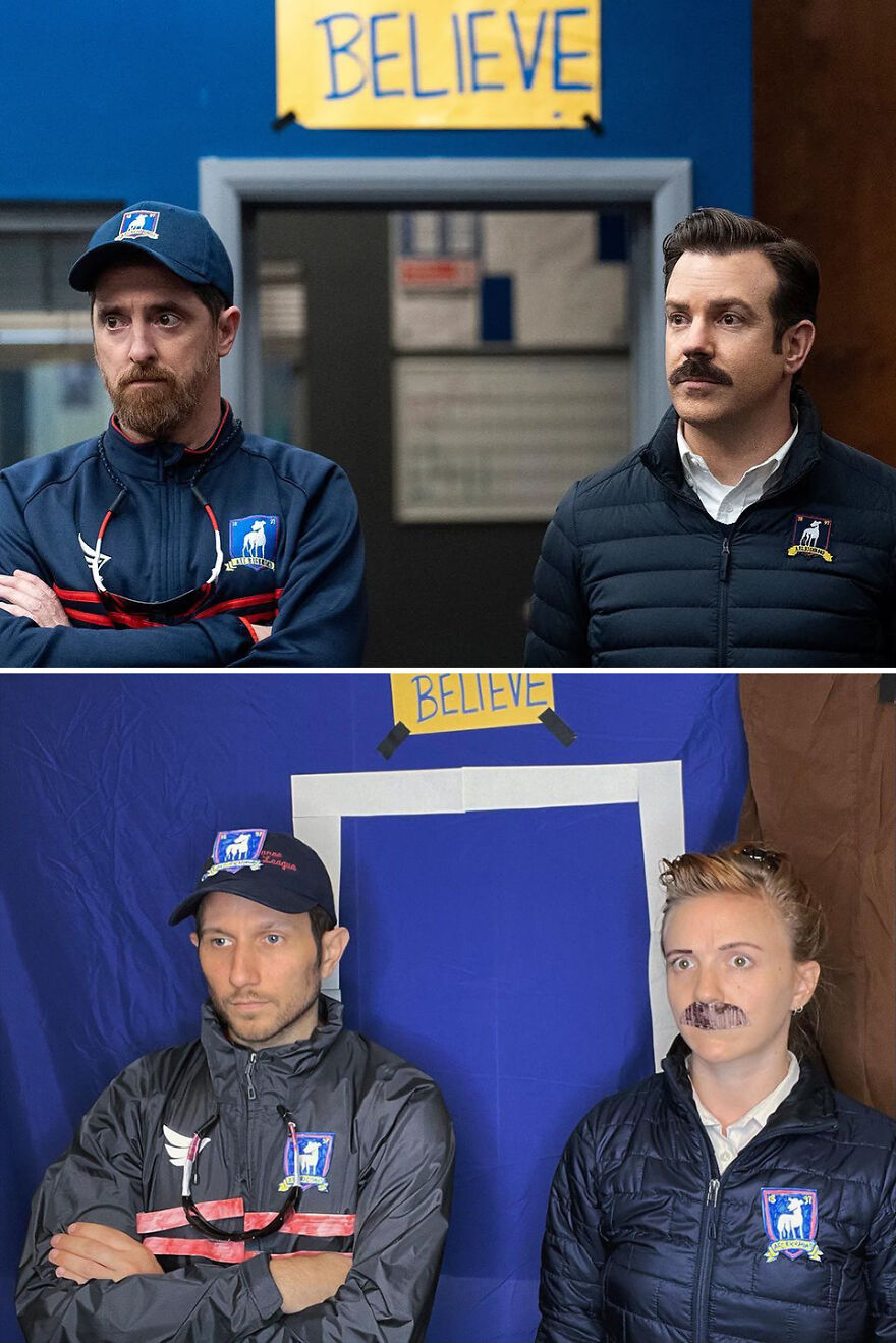 My Husband And I Spent Our Time In Lockdown Recreating Iconic Scenes From 36 Famous Movies And TV Series My Husband And I Spent Our Time In Lockdown Recreating Iconic Scenes From 36 Famous Movies And TV Series