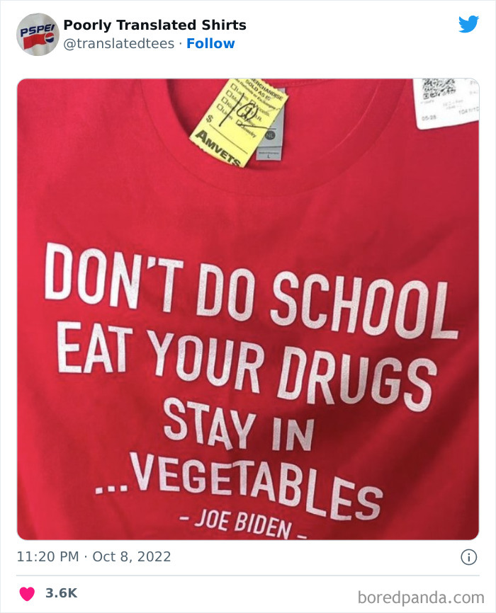 “Lost In Translation”: 40 Ridiculous And Funny English T-Shirts Found Across The World “Lost In Translation”: 40 Ridiculous And Funny English T-Shirts Found Across The World