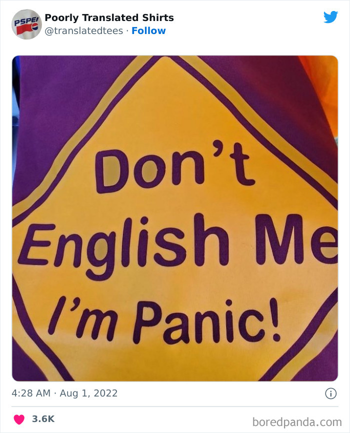 “Lost In Translation”: 40 Ridiculous And Funny English T-Shirts Found Across The World “Lost In Translation”: 40 Ridiculous And Funny English T-Shirts Found Across The World