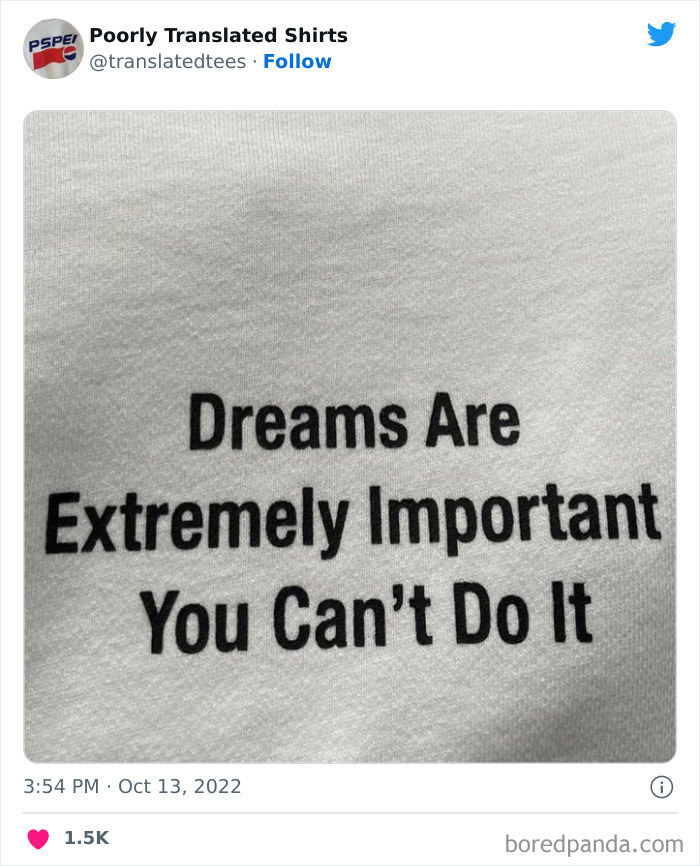 “Lost In Translation”: 40 Ridiculous And Funny English T-Shirts Found Across The World “Lost In Translation”: 40 Ridiculous And Funny English T-Shirts Found Across The World