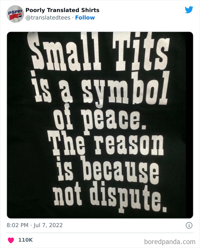 “Lost In Translation”: 40 Ridiculous And Funny English T-Shirts Found Across The World “Lost In Translation”: 40 Ridiculous And Funny English T-Shirts Found Across The World