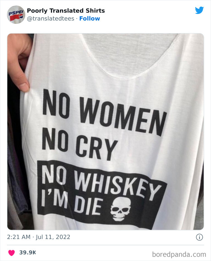 “Lost In Translation”: 40 Ridiculous And Funny English T-Shirts Found Across The World “Lost In Translation”: 40 Ridiculous And Funny English T-Shirts Found Across The World