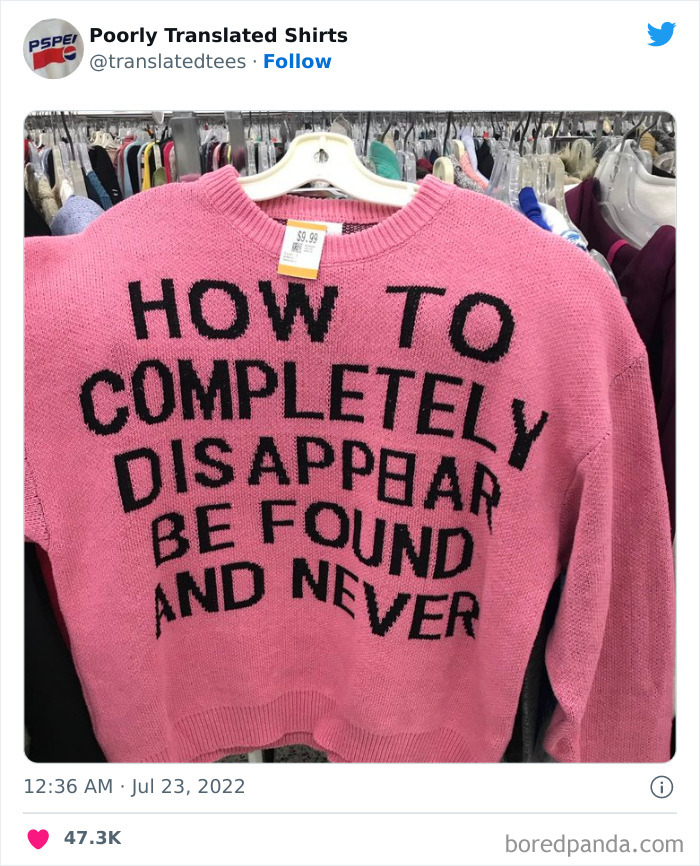 “Lost In Translation”: 40 Ridiculous And Funny English T-Shirts Found Across The World “Lost In Translation”: 40 Ridiculous And Funny English T-Shirts Found Across The World