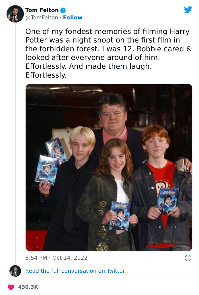 30 Of The Most Touching Tributes Paid To The Late Robbie Coltrane, Star Of Cracker And Harry Potter 30 Of The Most Touching Tributes Paid To The Late Robbie Coltrane, Star Of Cracker And Harry Potter