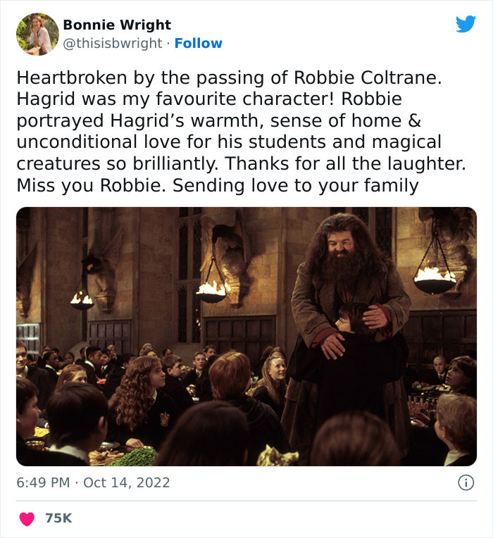 30 Of The Most Touching Tributes Paid To The Late Robbie Coltrane, Star Of Cracker And Harry Potter 30 Of The Most Touching Tributes Paid To The Late Robbie Coltrane, Star Of Cracker And Harry Potter