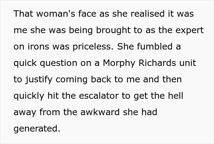 Man Maliciously Complies When Karen Asks For A Female Consultant Knowing She’ll Bring Her Back To Him As He Is The Real Expert Man Maliciously Complies When Karen Asks For A Female Consultant Knowing She’ll Bring Her Back To Him As He Is The Real Expert