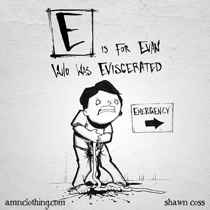 Inspired By Edward Gorey, I Created My Own Grim Version Of The Alphabet (26 Pics) Inspired By Edward Gorey, I Created My Own Grim Version Of The Alphabet (26 Pics)