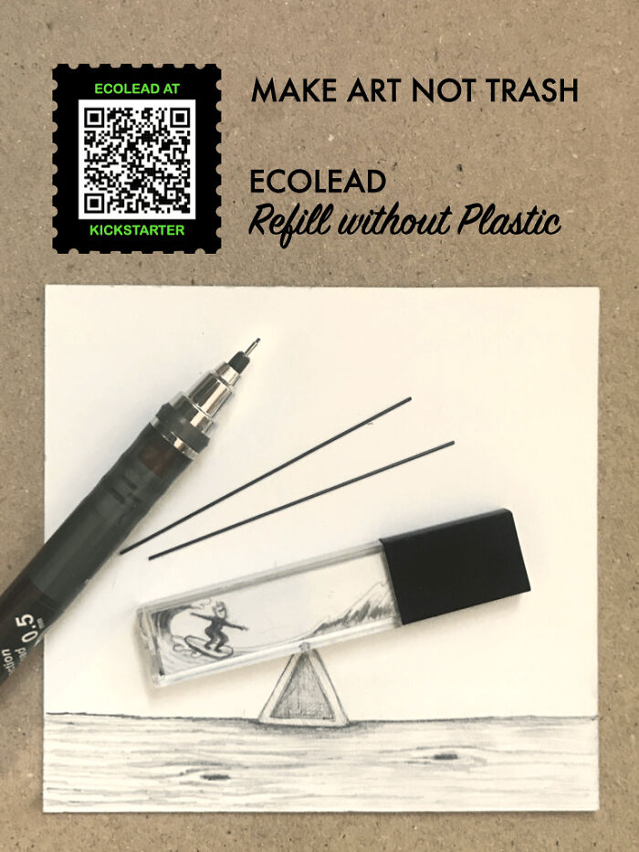 I Make Art To Highlight The Disposable Plastic Cases That Come With Lead Pencil Refills (12 Pics) I Make Art To Highlight The Disposable Plastic Cases That Come With Lead Pencil Refills (12 Pics)
