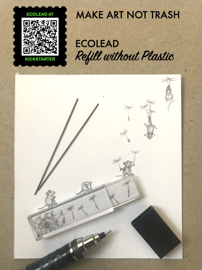 I Make Art To Highlight The Disposable Plastic Cases That Come With Lead Pencil Refills (12 Pics) I Make Art To Highlight The Disposable Plastic Cases That Come With Lead Pencil Refills (12 Pics)