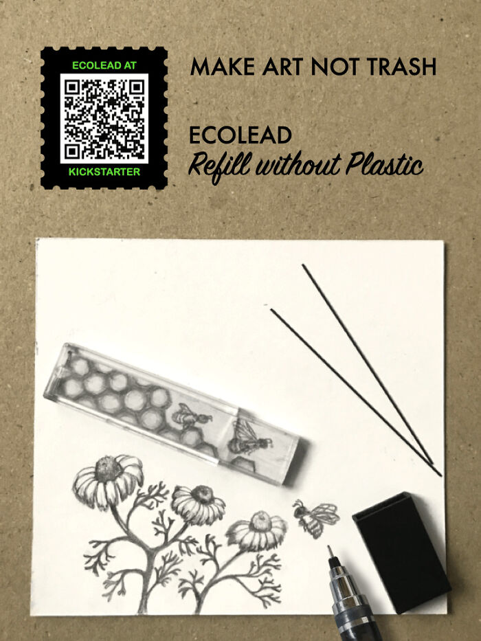 I Make Art To Highlight The Disposable Plastic Cases That Come With Lead Pencil Refills (12 Pics) I Make Art To Highlight The Disposable Plastic Cases That Come With Lead Pencil Refills (12 Pics)