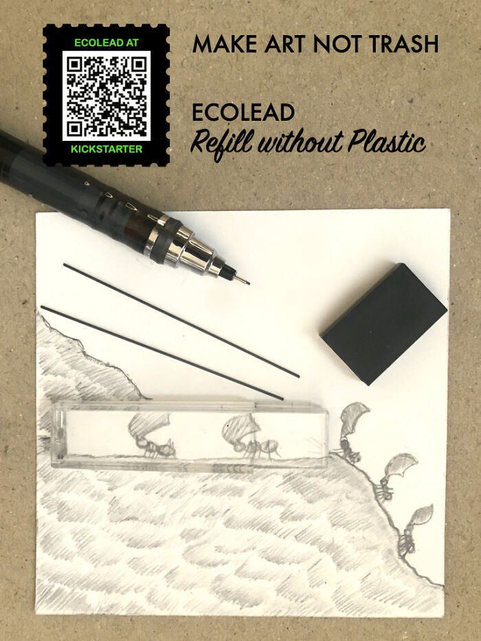 I Make Art To Highlight The Disposable Plastic Cases That Come With Lead Pencil Refills (12 Pics) I Make Art To Highlight The Disposable Plastic Cases That Come With Lead Pencil Refills (12 Pics)