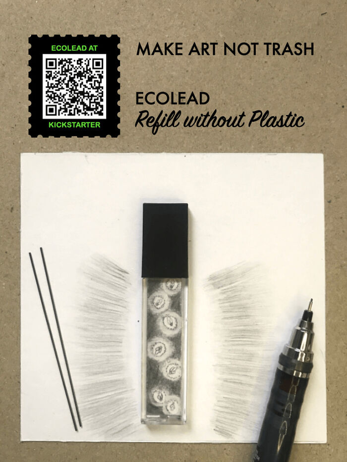 I Make Art To Highlight The Disposable Plastic Cases That Come With Lead Pencil Refills (12 Pics) I Make Art To Highlight The Disposable Plastic Cases That Come With Lead Pencil Refills (12 Pics)
