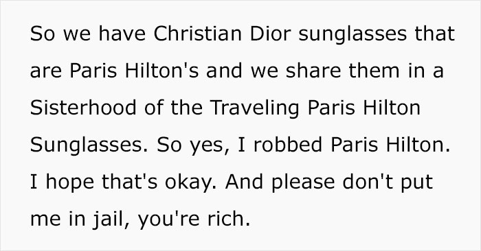 Guy Admits Having Stolen Paris Hilton’s Dior Sunglasses Back In 2007, Is Surprised To See Her Response Guy Admits Having Stolen Paris Hilton’s Dior Sunglasses Back In 2007, Is Surprised To See Her Response
