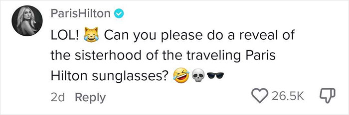 Guy Admits Having Stolen Paris Hilton’s Dior Sunglasses Back In 2007, Is Surprised To See Her Response Guy Admits Having Stolen Paris Hilton’s Dior Sunglasses Back In 2007, Is Surprised To See Her Response